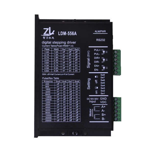 廠家直銷57/86兩相混合步進電機專配全數字式步進驅動器LDM-556A